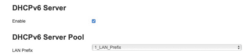 Screenshot of LAN IPV6 1